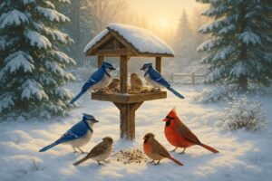 Der Experten-Trick, mit dem Vögel auch bei Schnee wiederkommen
