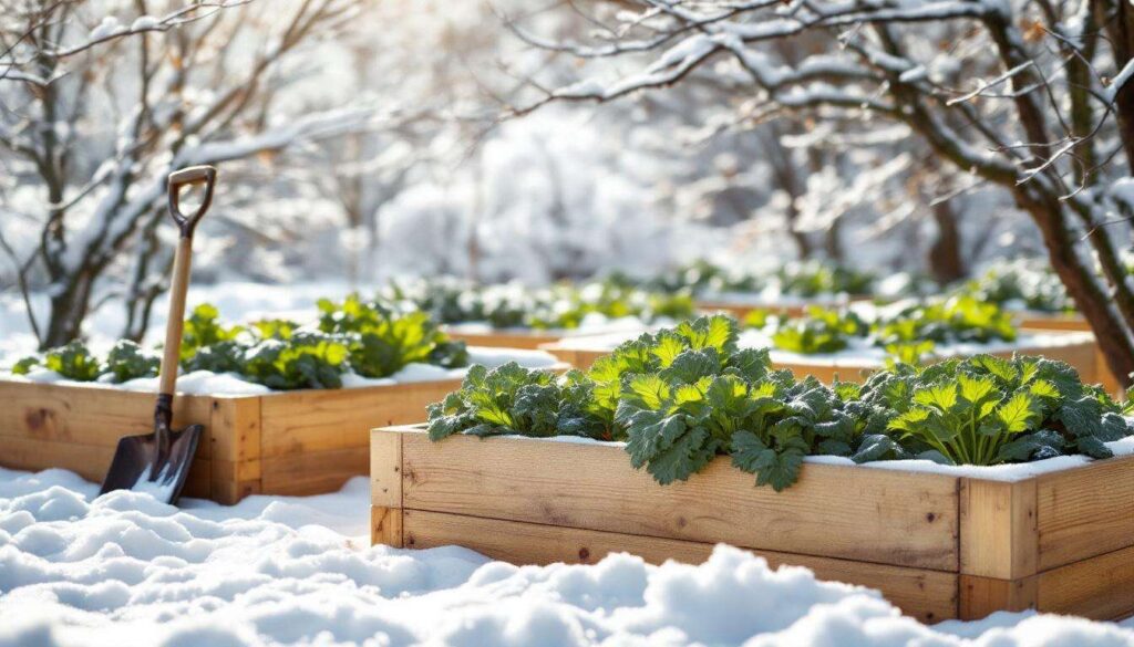 Seit ich Holz unter meinen Beeten vergrabe, erfriert den ganzen Winter kein Gemüse mehr