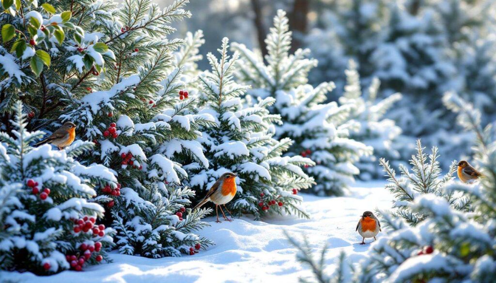 Diese Gartenpflanzen bieten Vögeln im Winter Zuflucht vor Kälte