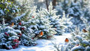 Diese Gartenpflanzen bieten Vögeln im Winter Zuflucht vor Kälte