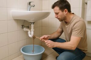 Siphon reinigen und Waschbecken freibekommen – ohne einen Cent auszugeben